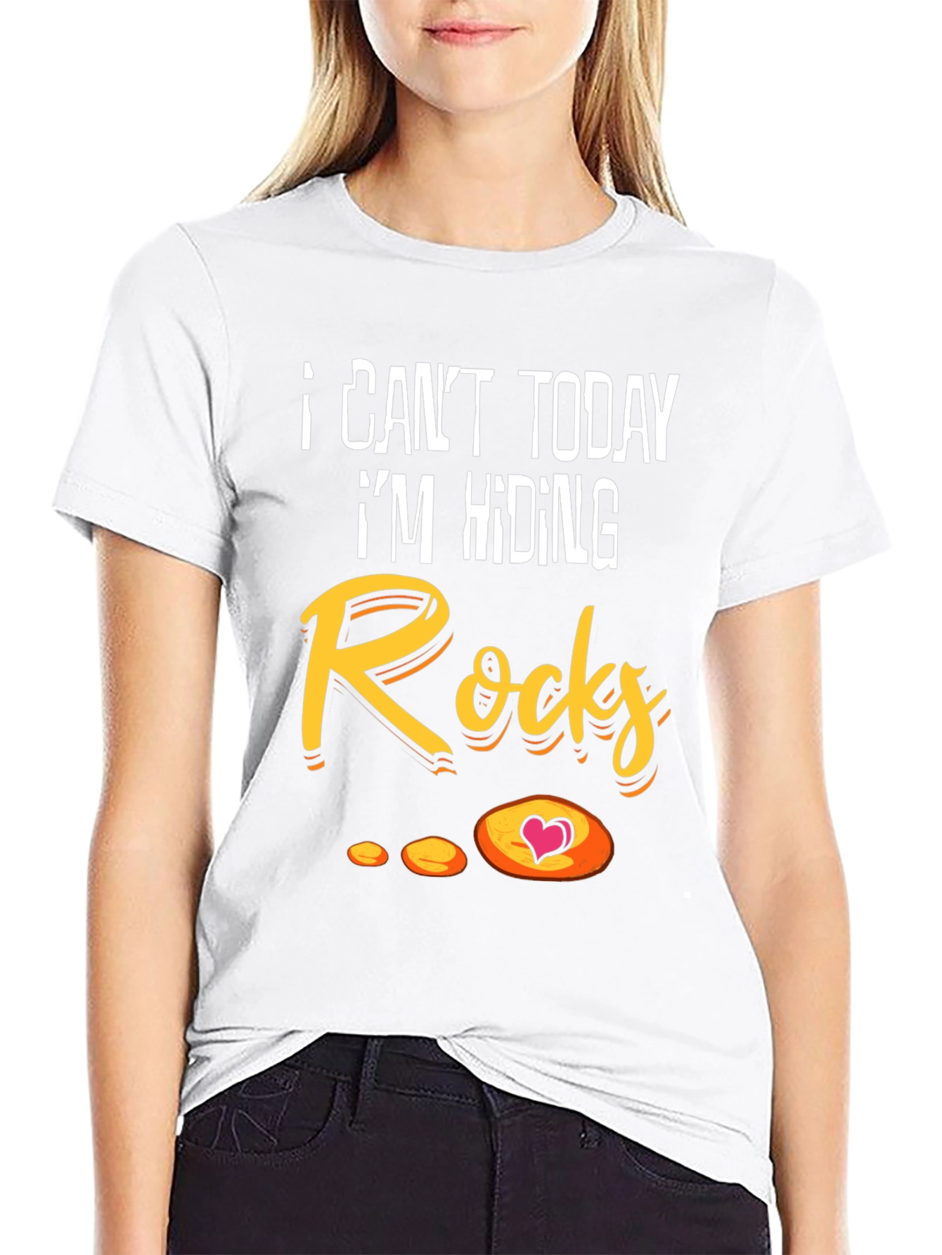 I Cant Today Hiding Rocks Graphic T-Shirt