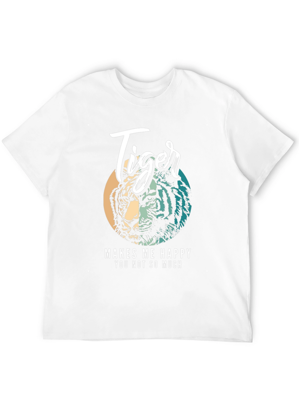 Tiger Graphic Tee - Makes Me Happy Black Shirt