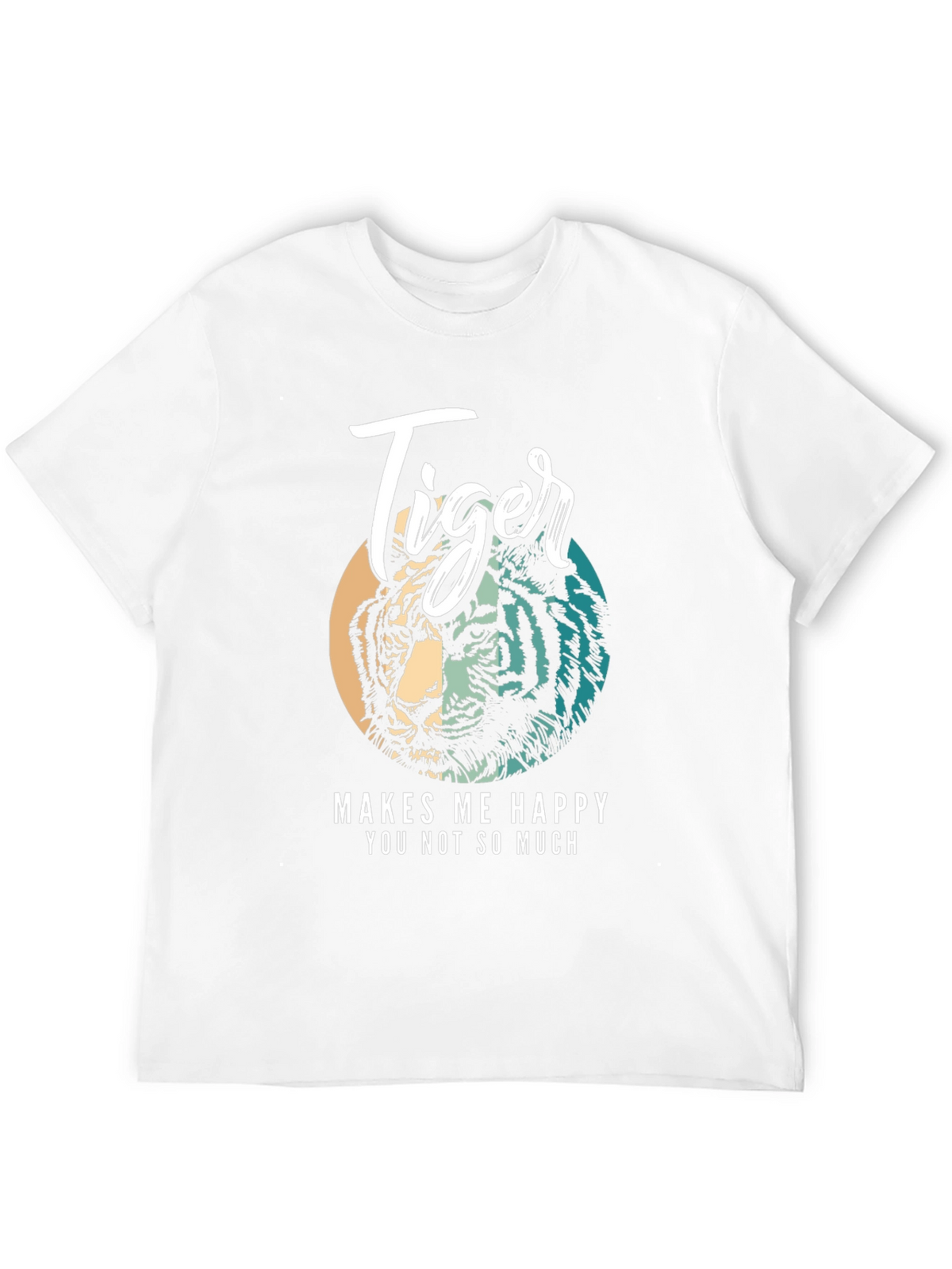 Tiger Graphic Tee - Makes Me Happy Black Shirt