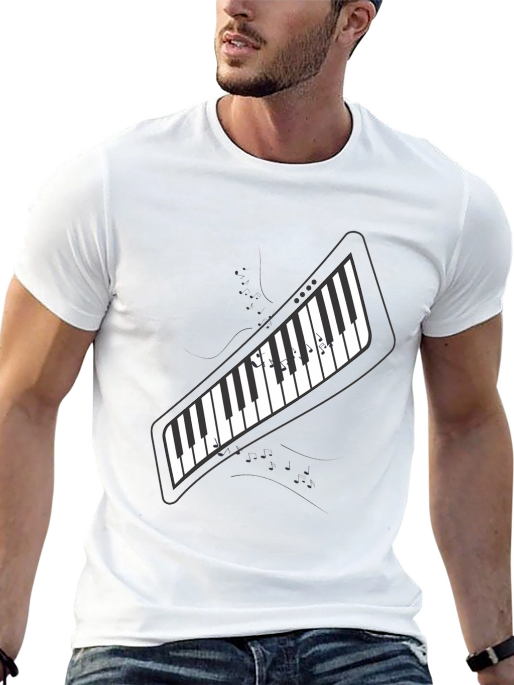 Piano Keys T-Shirt - Music Lover Tee