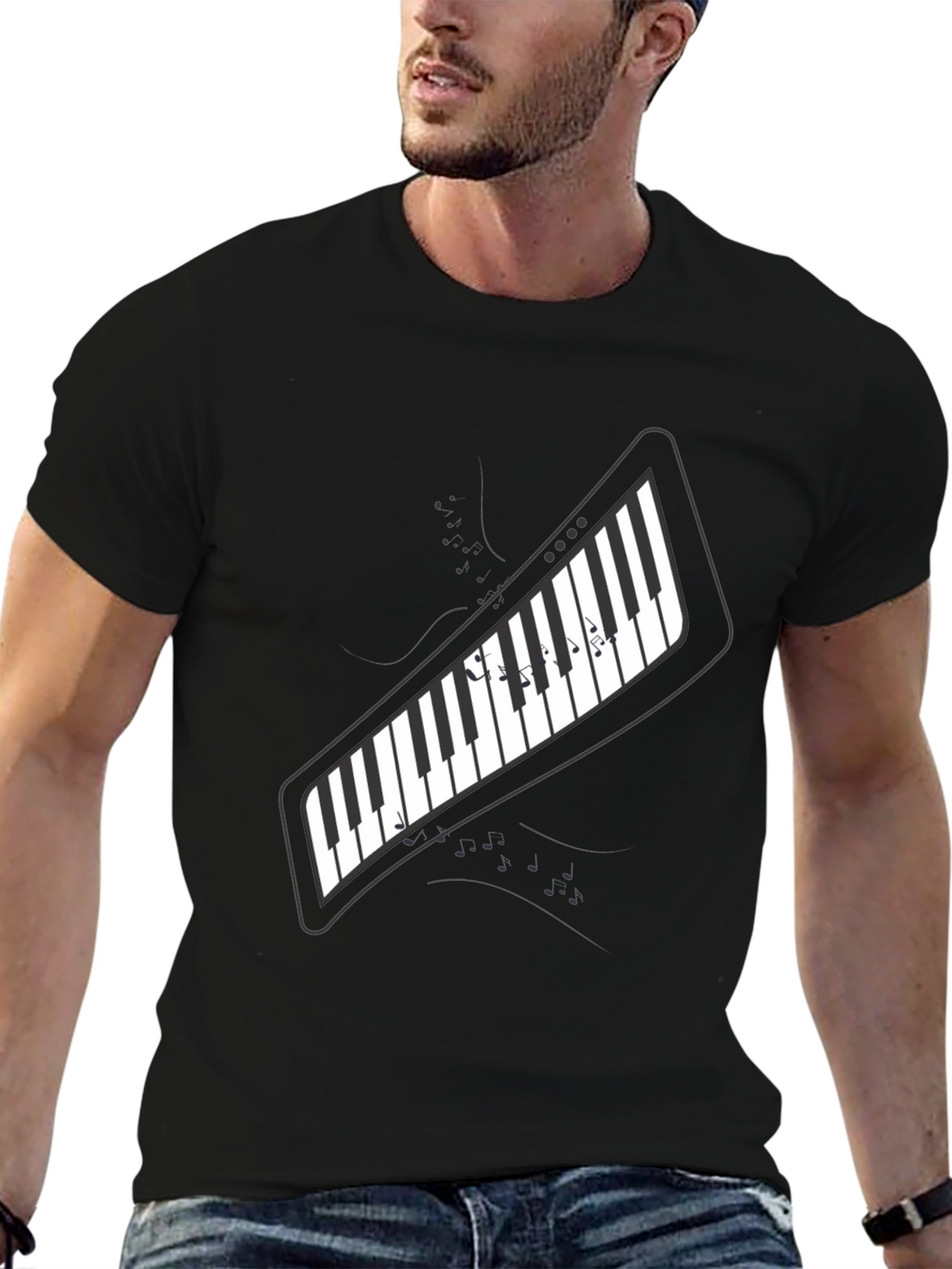 Piano Keys T-Shirt - Music Lover Tee