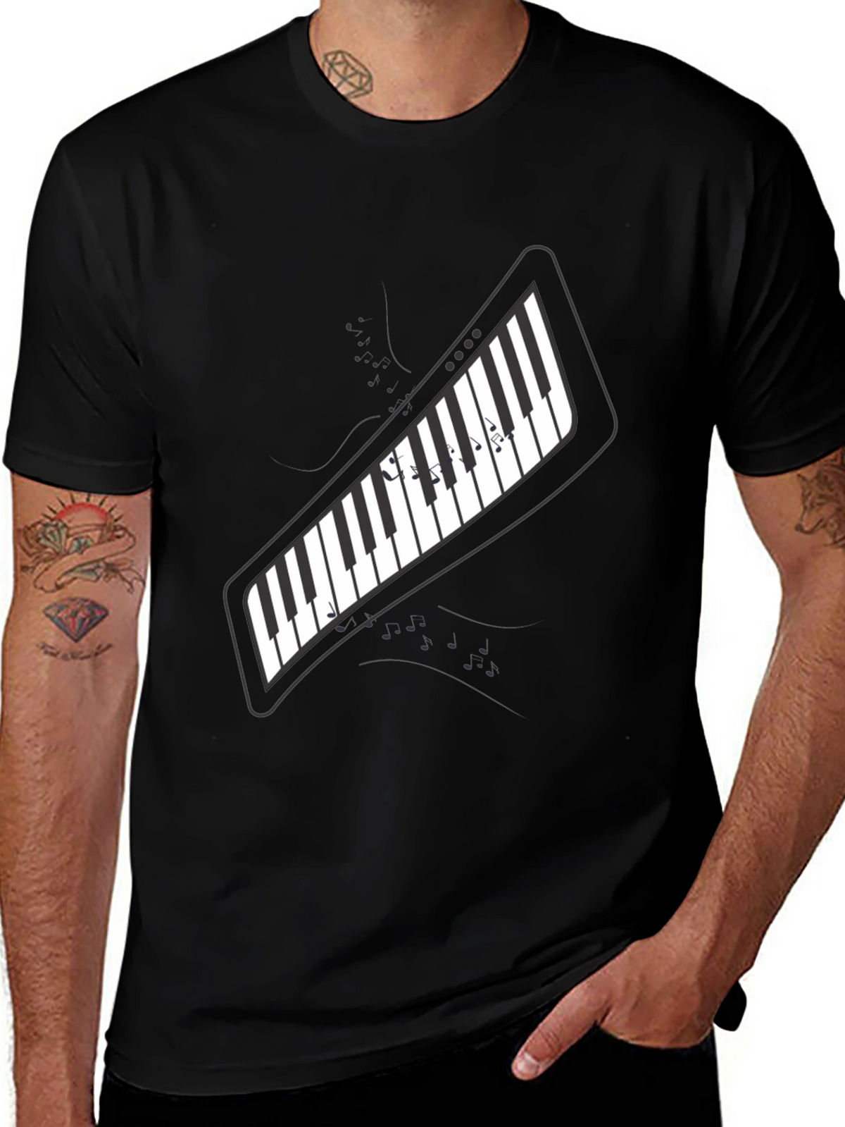 Piano Keys T-Shirt - Music Lover Tee