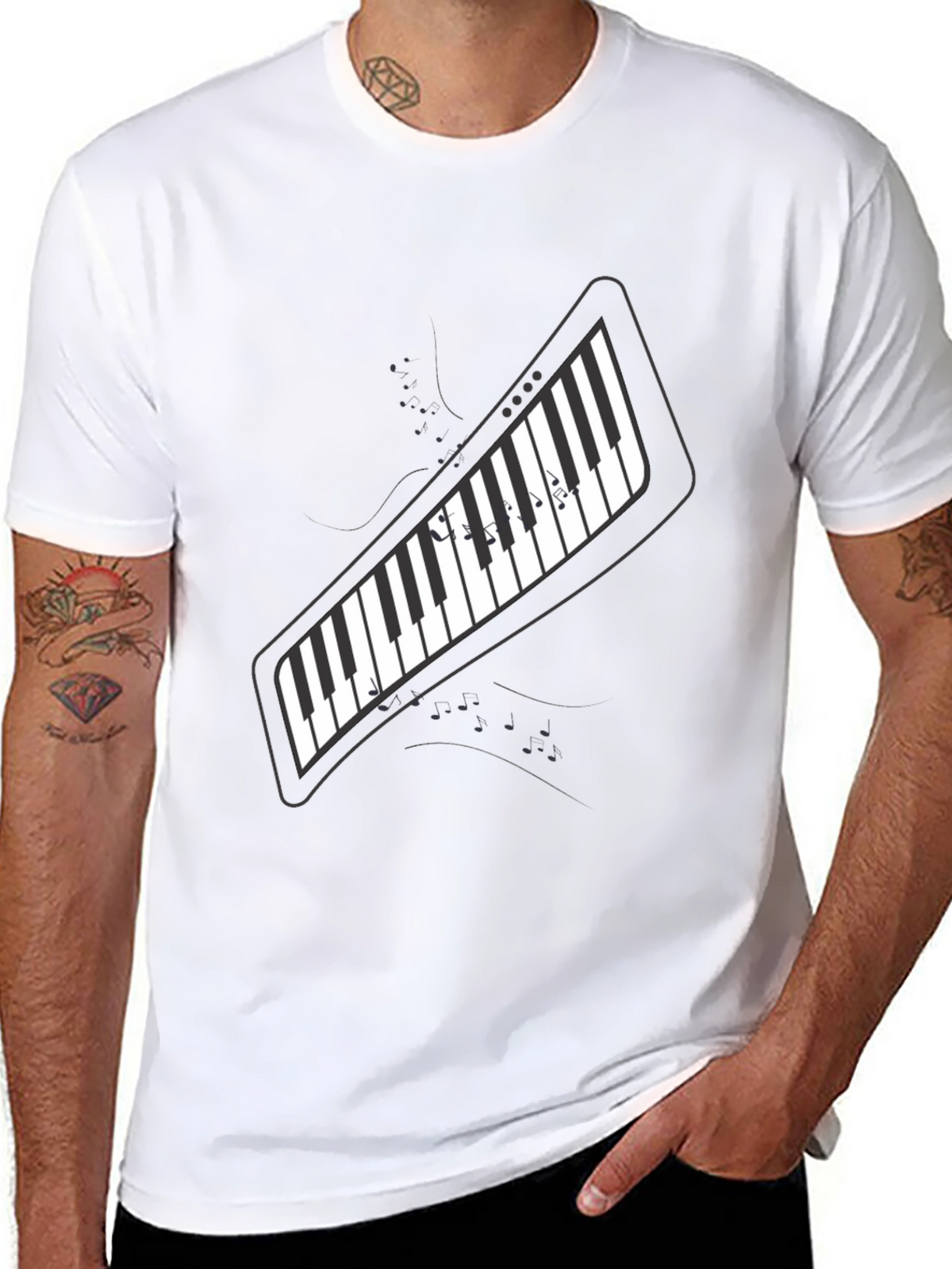 Piano Keys T-Shirt - Music Lover Tee