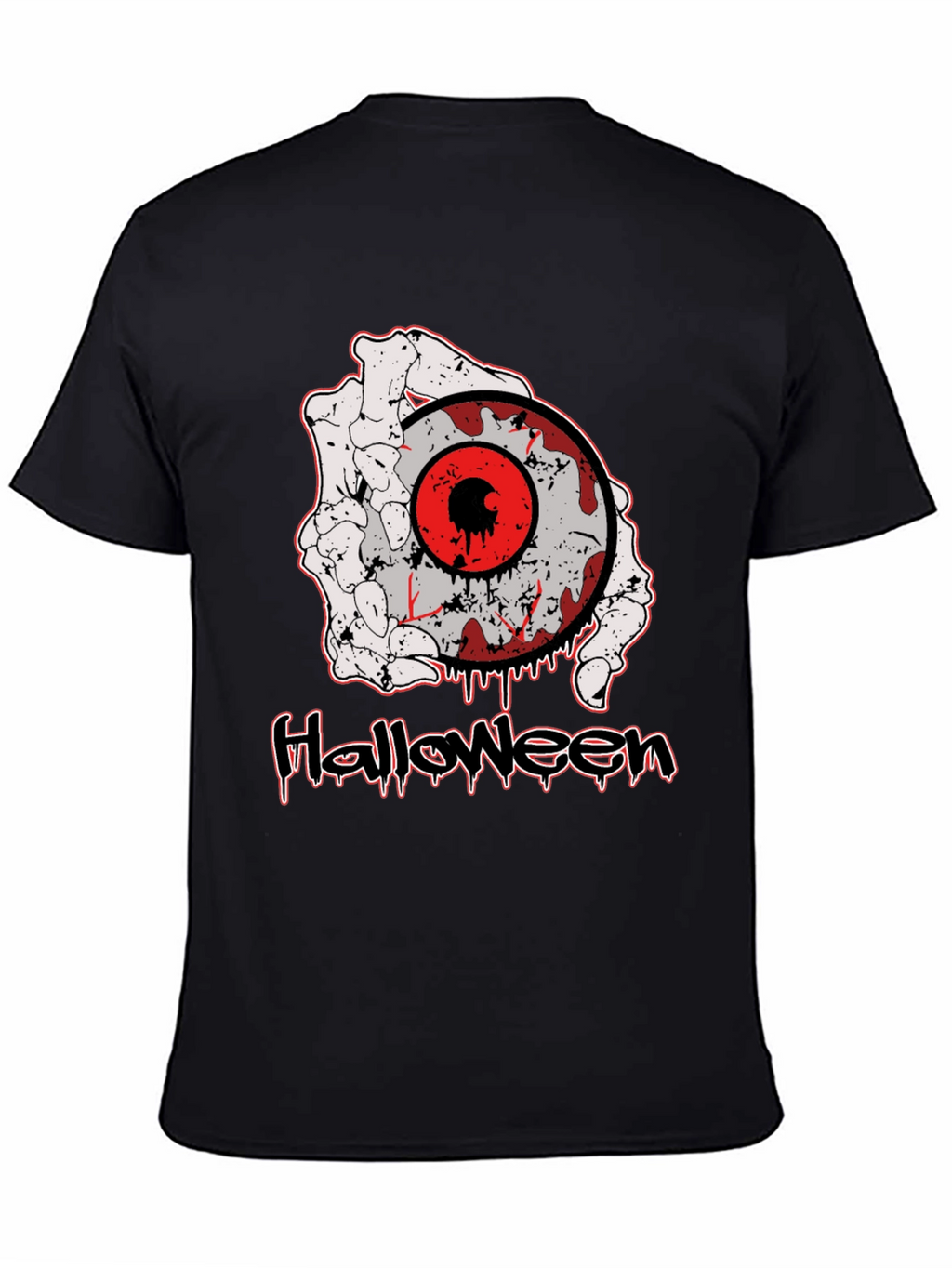 Halloween T-Shirt with Eyeball and Hand