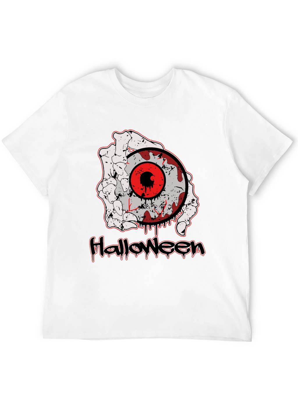 Halloween T-Shirt with Eyeball and Hand