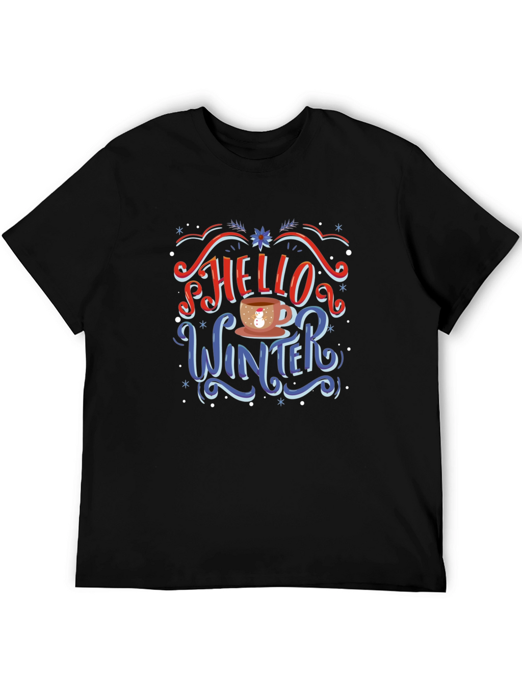 Hello Winter T-Shirt - Holiday Novelty Tee