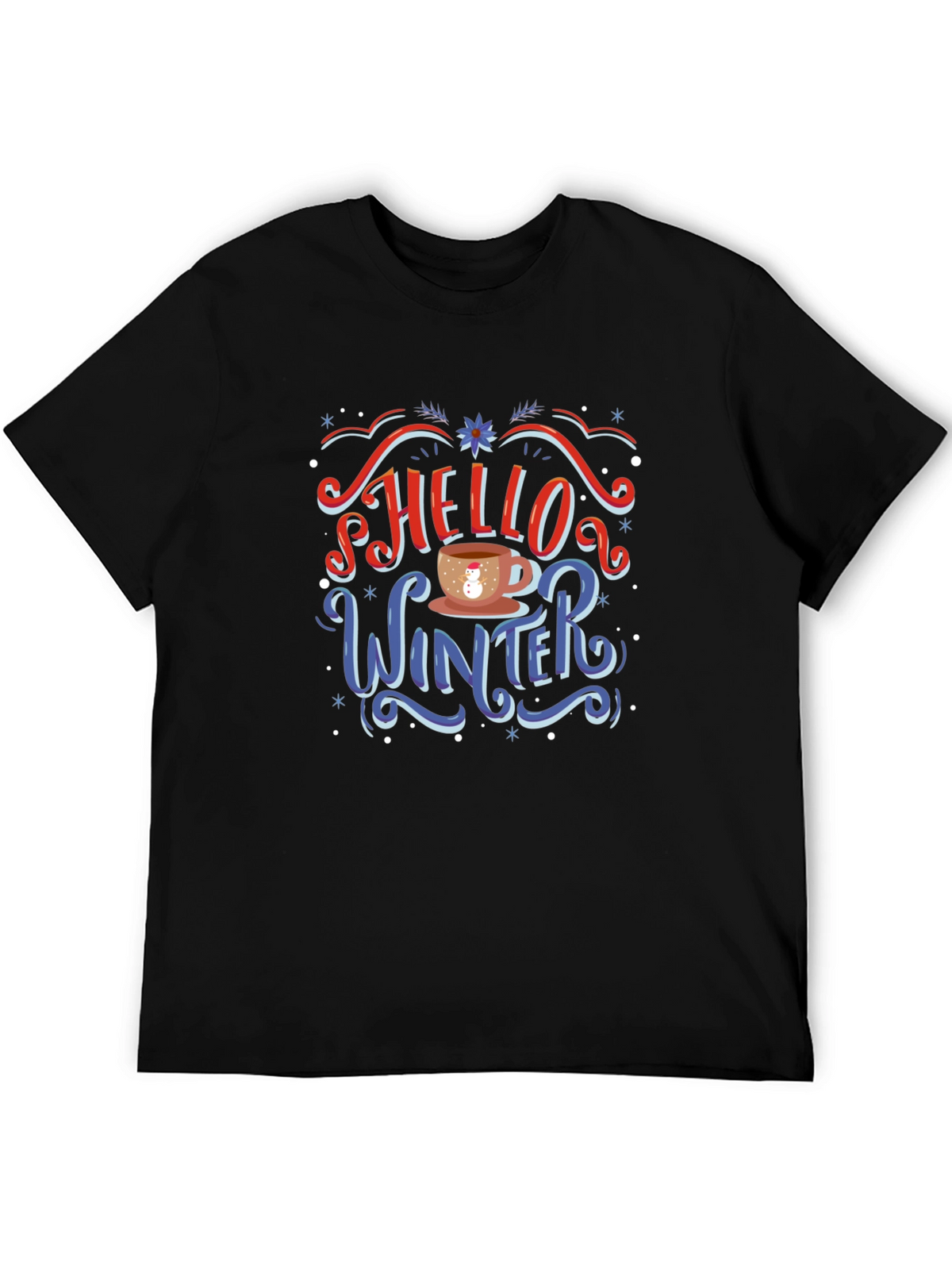 Hello Winter T-Shirt - Holiday Novelty Tee