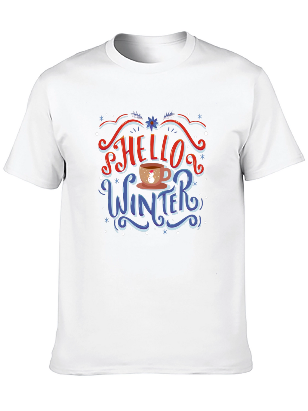 Hello Winter T-Shirt - Holiday Novelty Tee