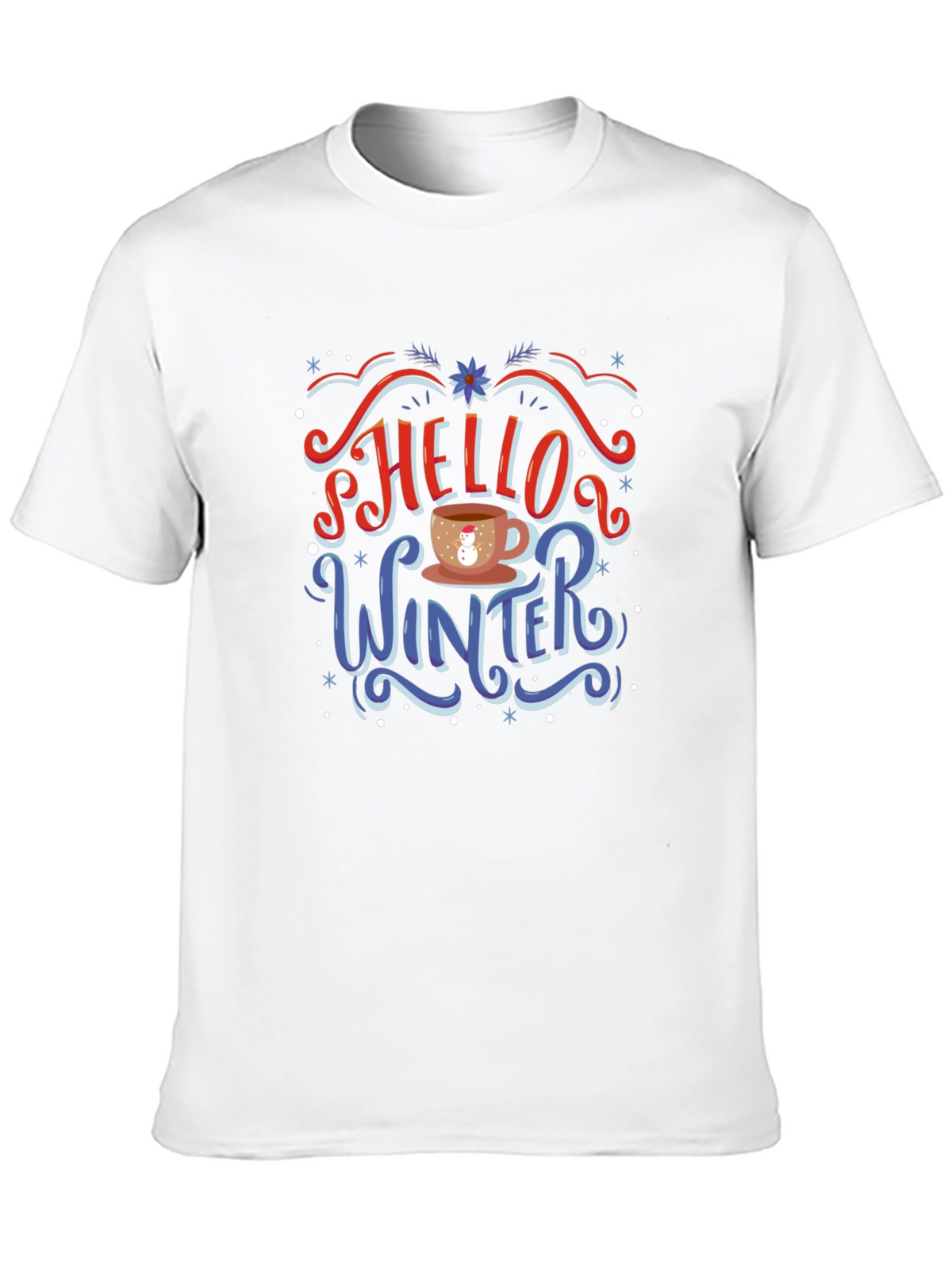 Hello Winter T-Shirt - Holiday Novelty Tee