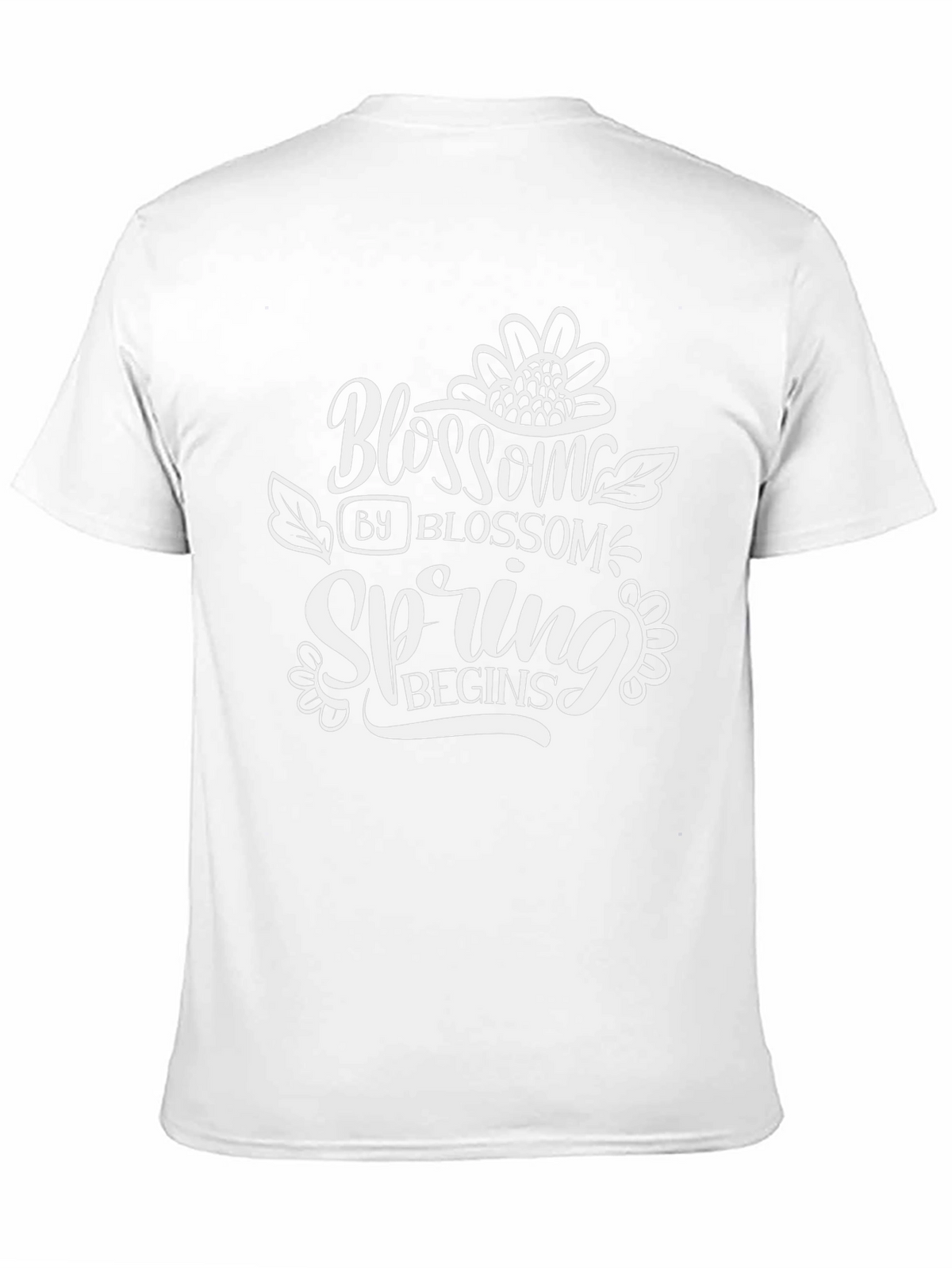 Blossom Spring Begins Graphic Tee - Black