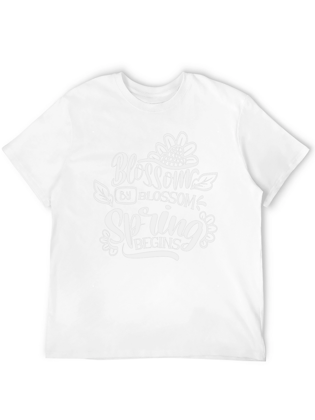 Blossom Spring Begins Graphic Tee - Black