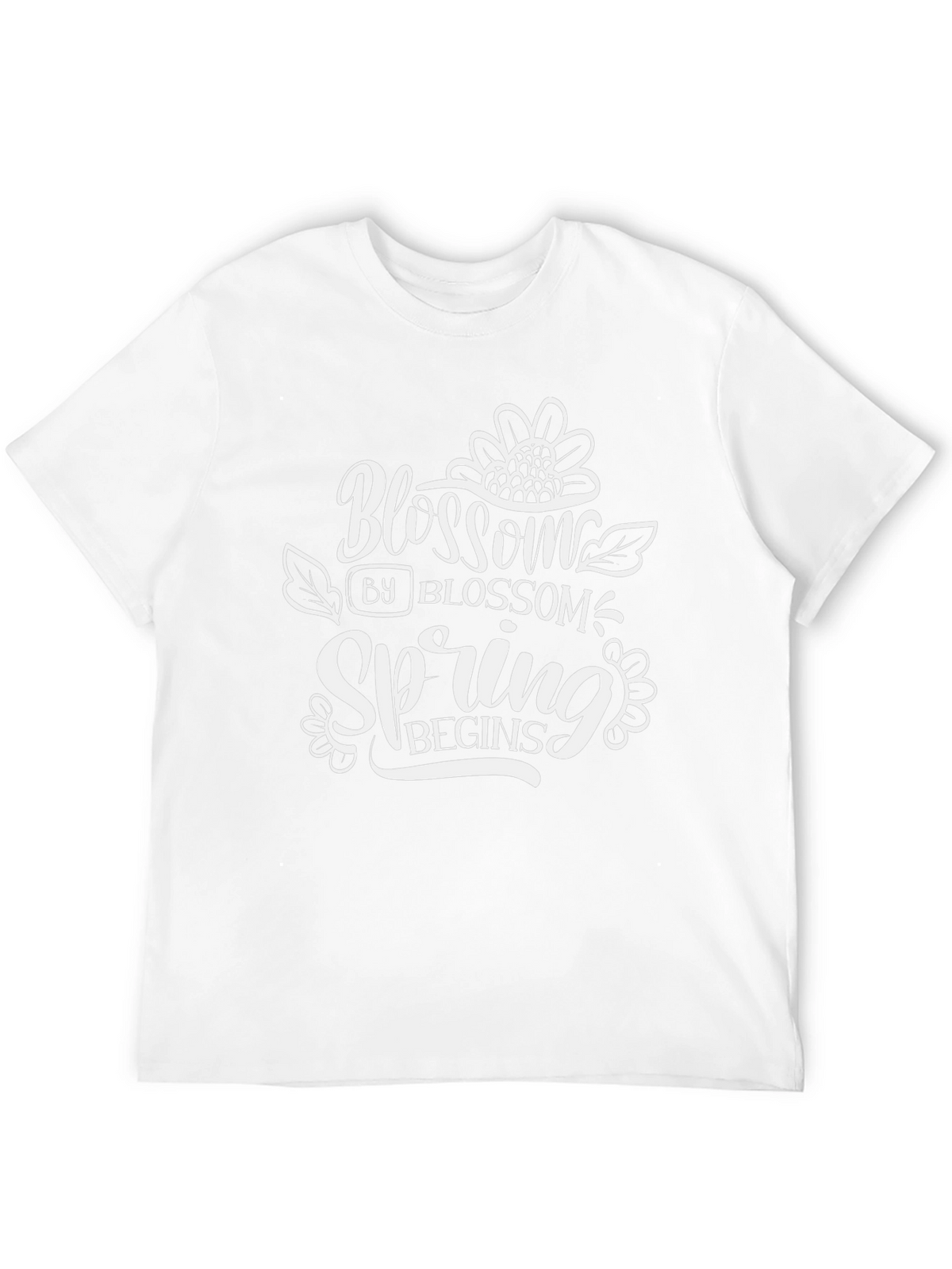 Blossom Spring Begins Graphic Tee - Black