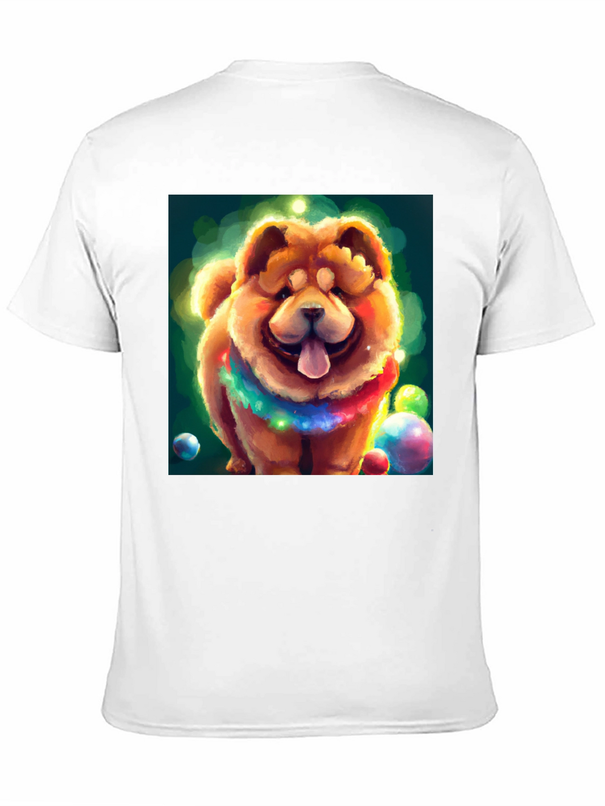Cartoon Dog Graphic Black T-Shirt