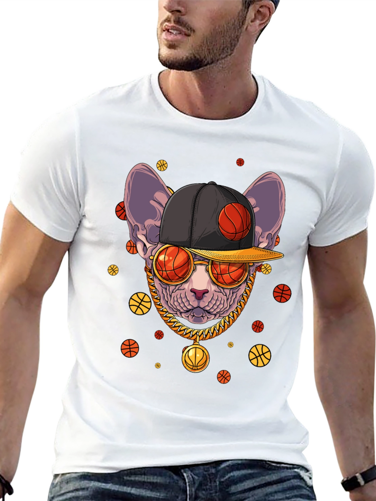 Cool Cat Basketball T-Shirt