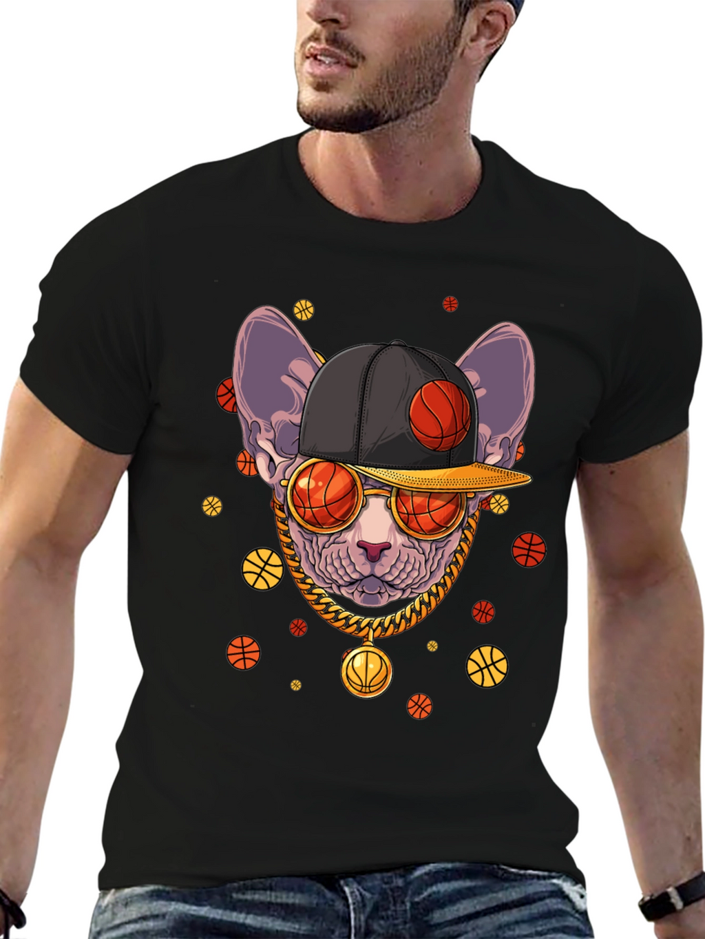 Cool Cat Basketball T-Shirt