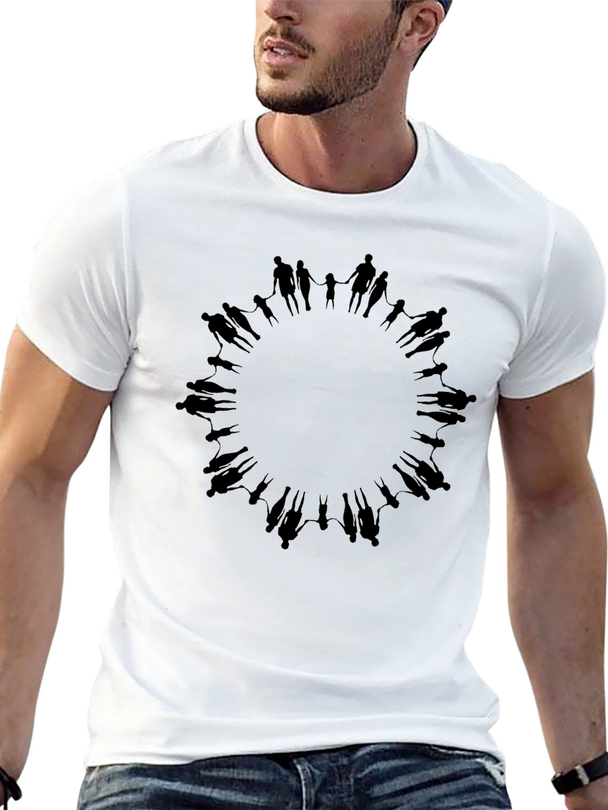 Unity Circle Graphic Tee - Black