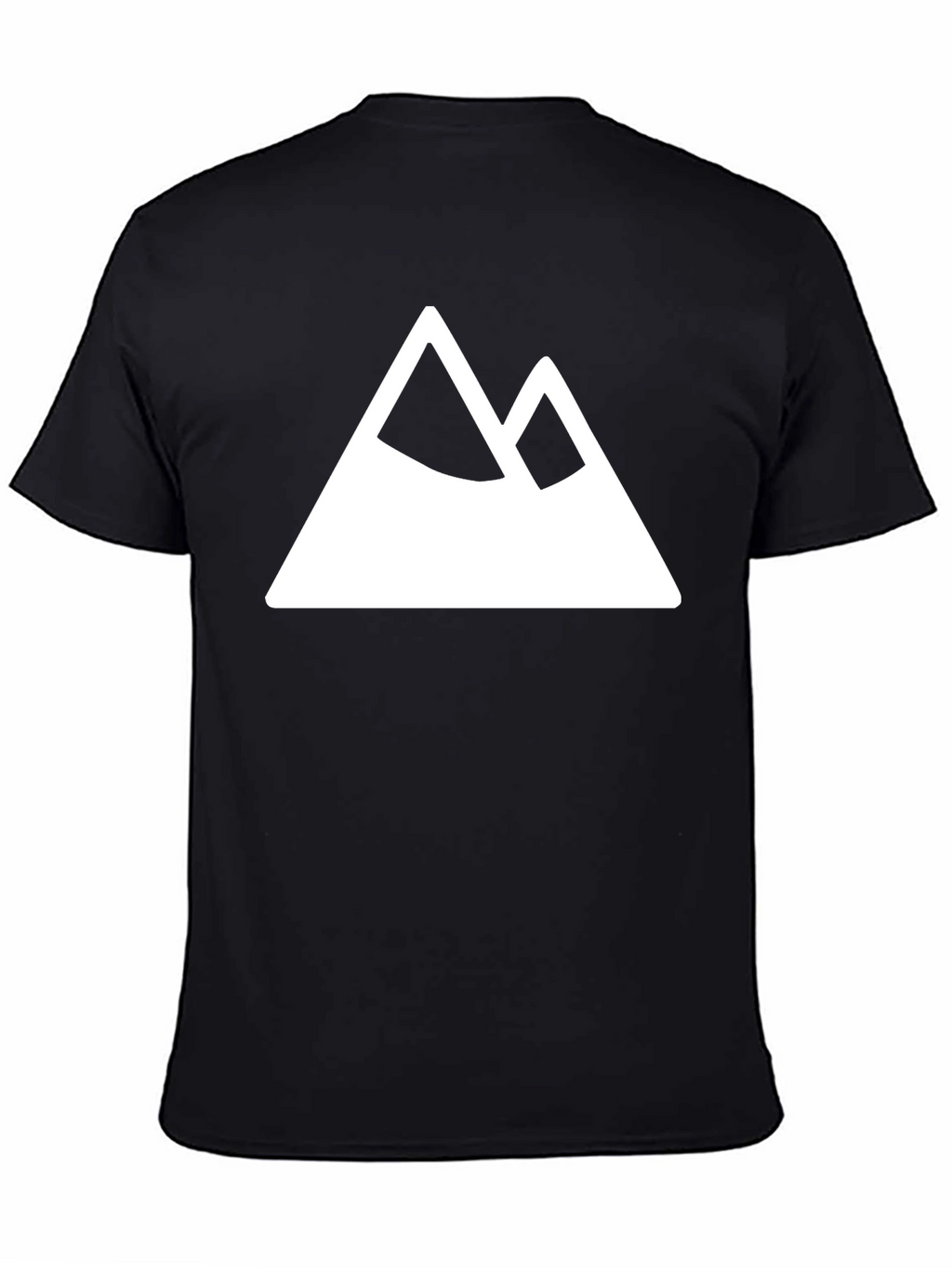 Mountain Peak Graphic Tee - Black Cotton