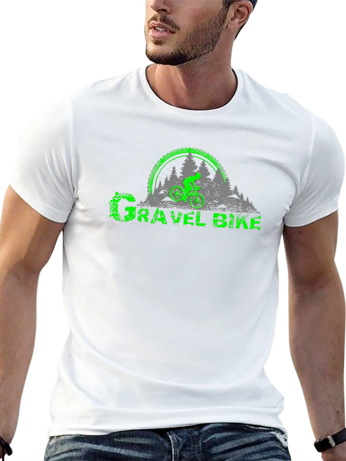 Gravel Bike T-Shirt - Off-Road Cycling Tee