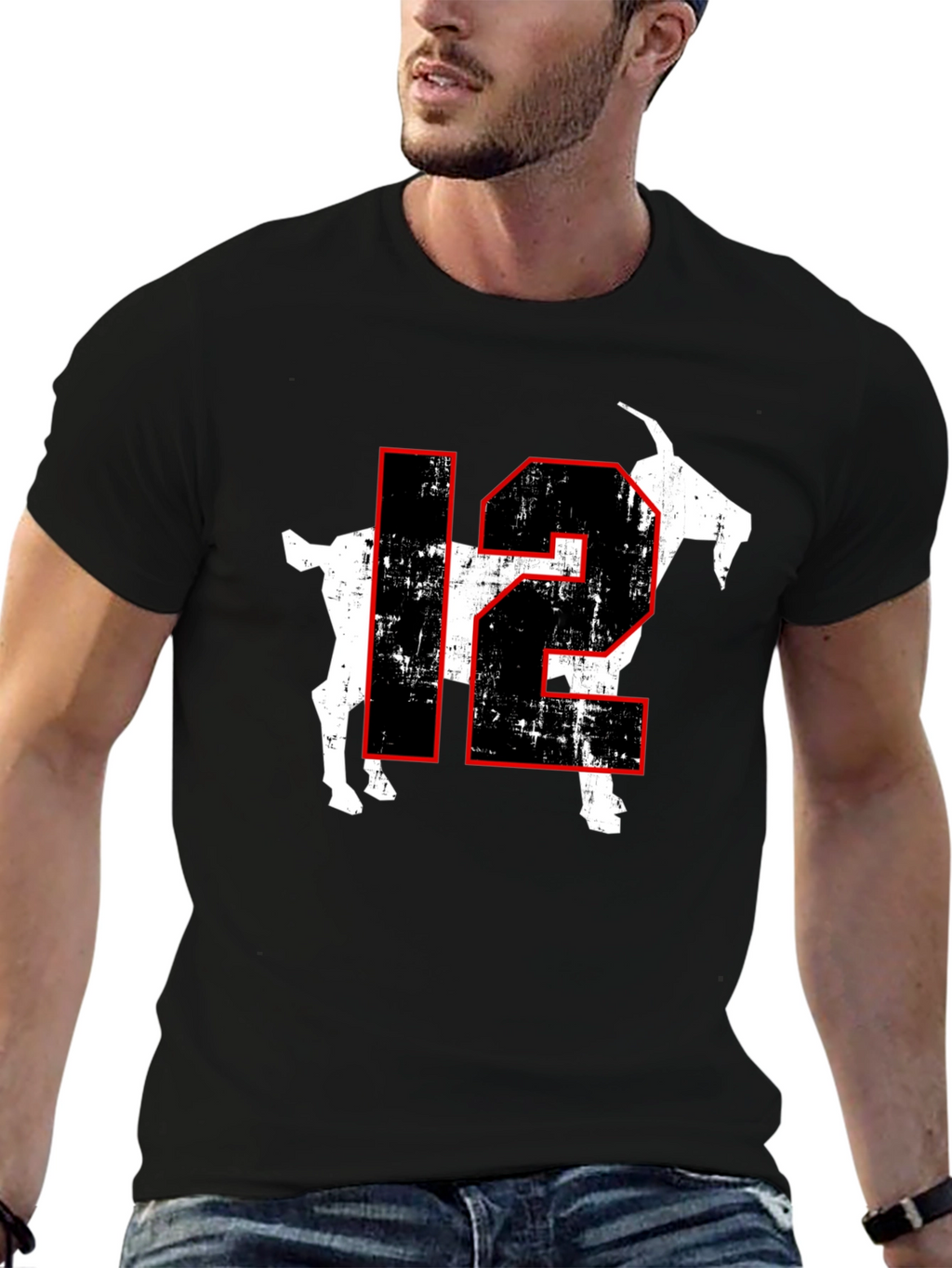 GOAT 12 Graphic T-Shirt - Black
