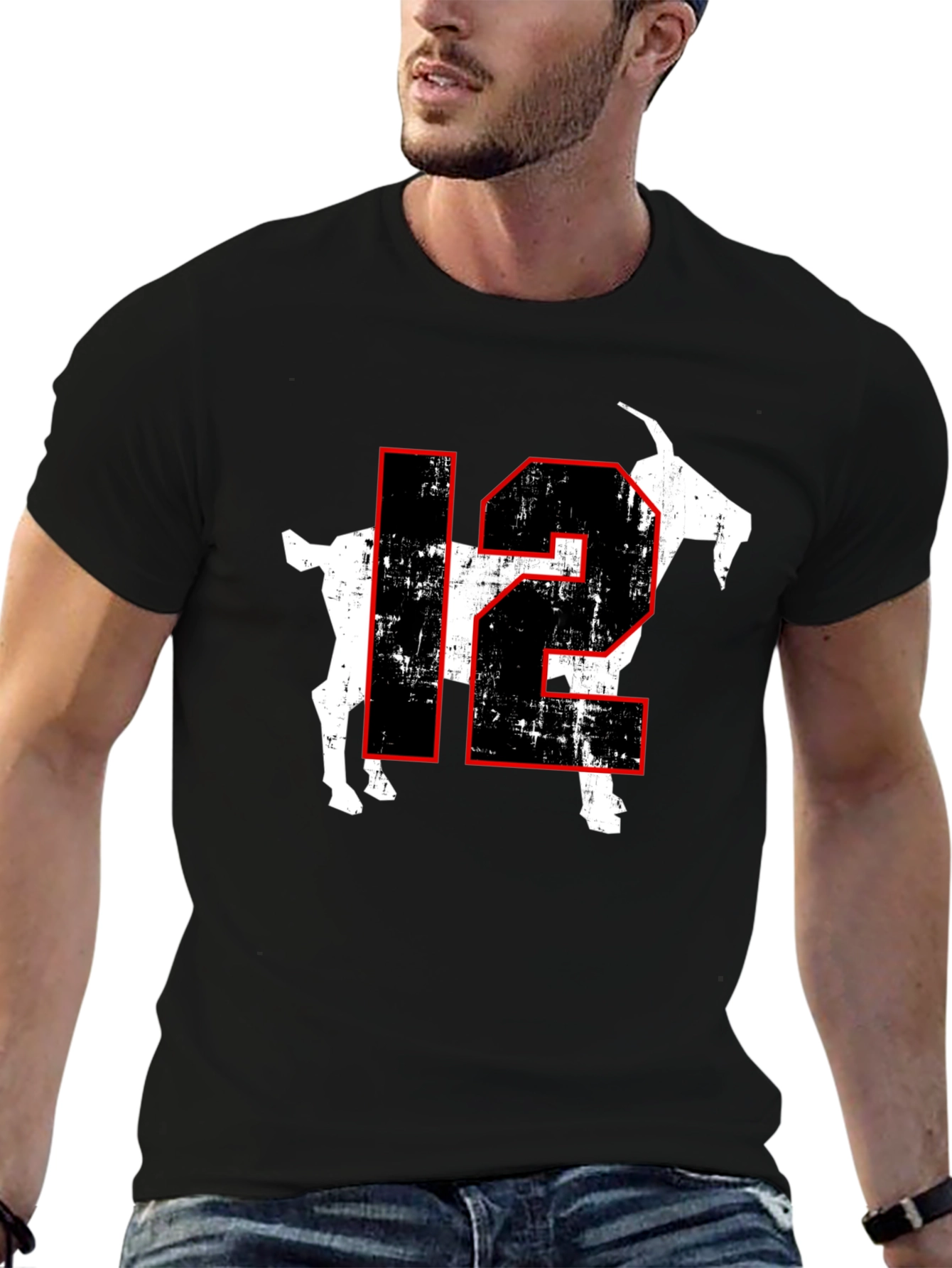 GOAT 12 Graphic T-Shirt - Black