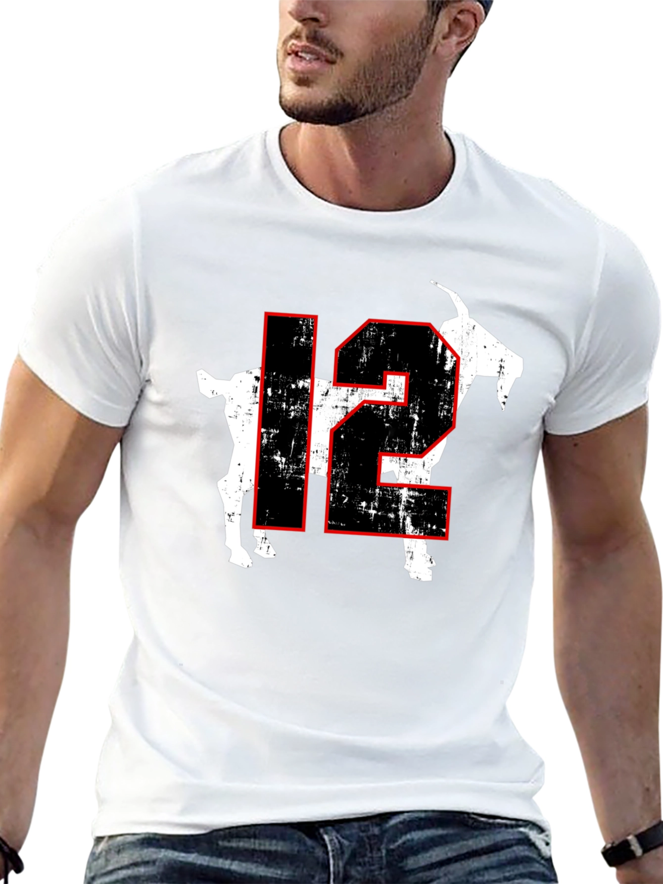 GOAT 12 Graphic T-Shirt - Black