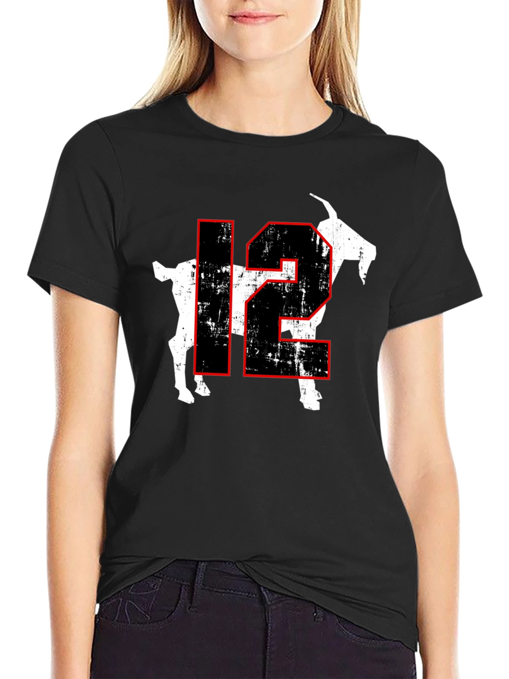 GOAT 12 Graphic T-Shirt - Black