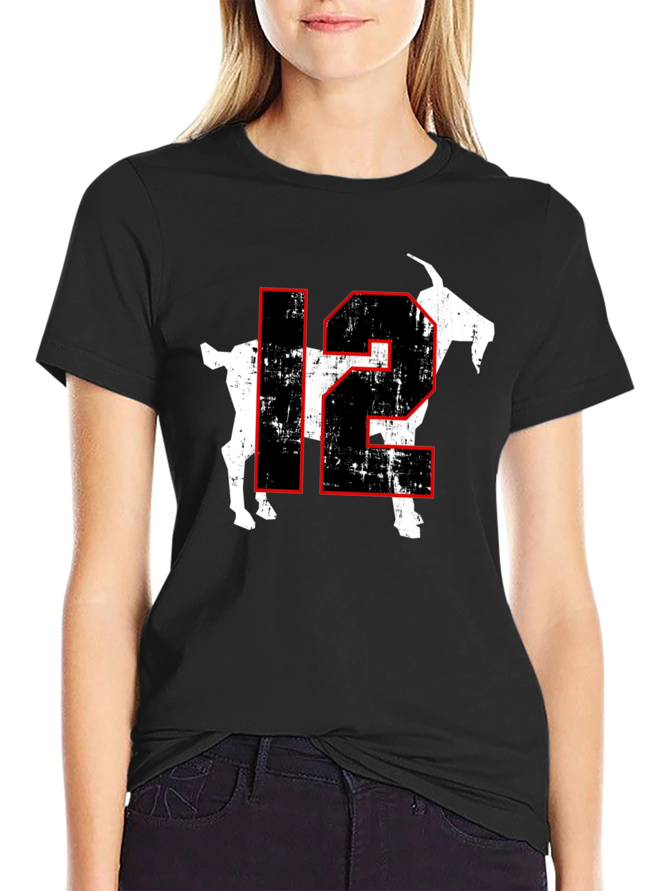 GOAT 12 Graphic T-Shirt - Black