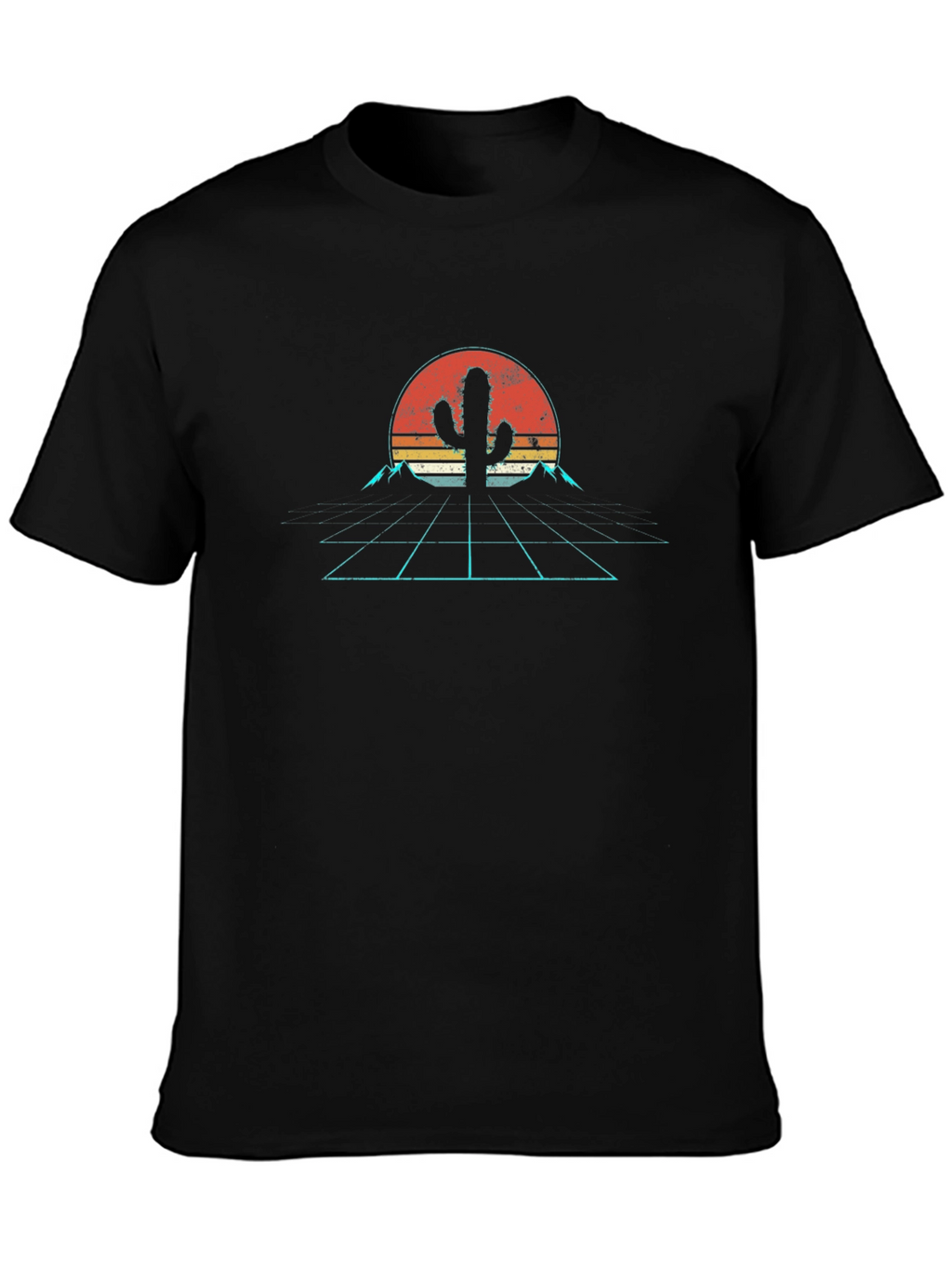Retro Desert Cactus Graphic T-Shirt