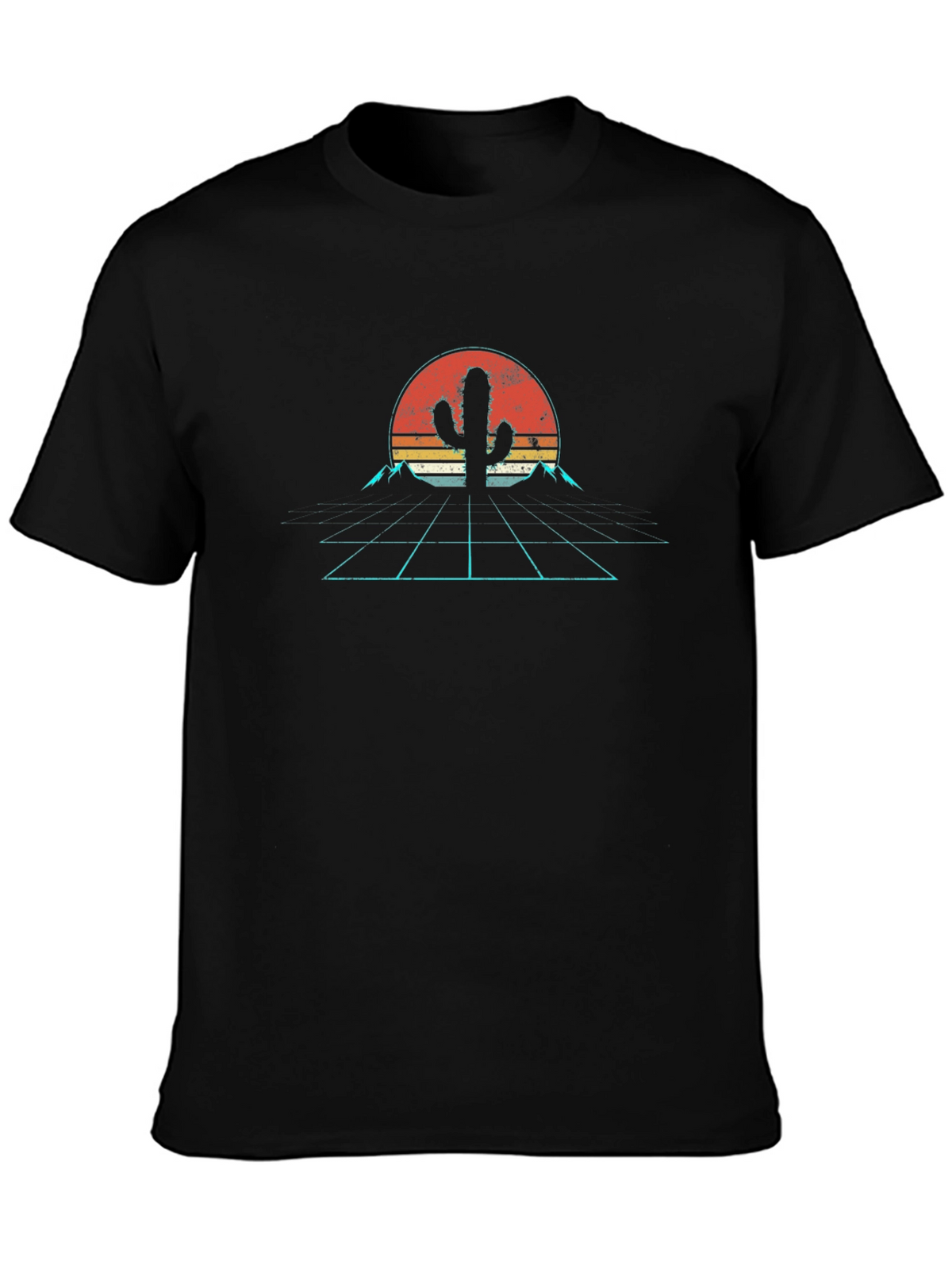 Retro Desert Cactus Graphic T-Shirt