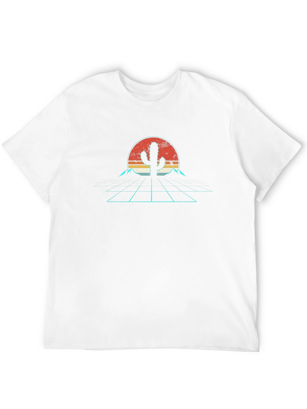 Retro Desert Cactus Graphic T-Shirt