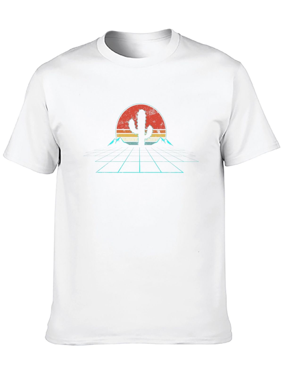 Retro Desert Cactus Graphic T-Shirt
