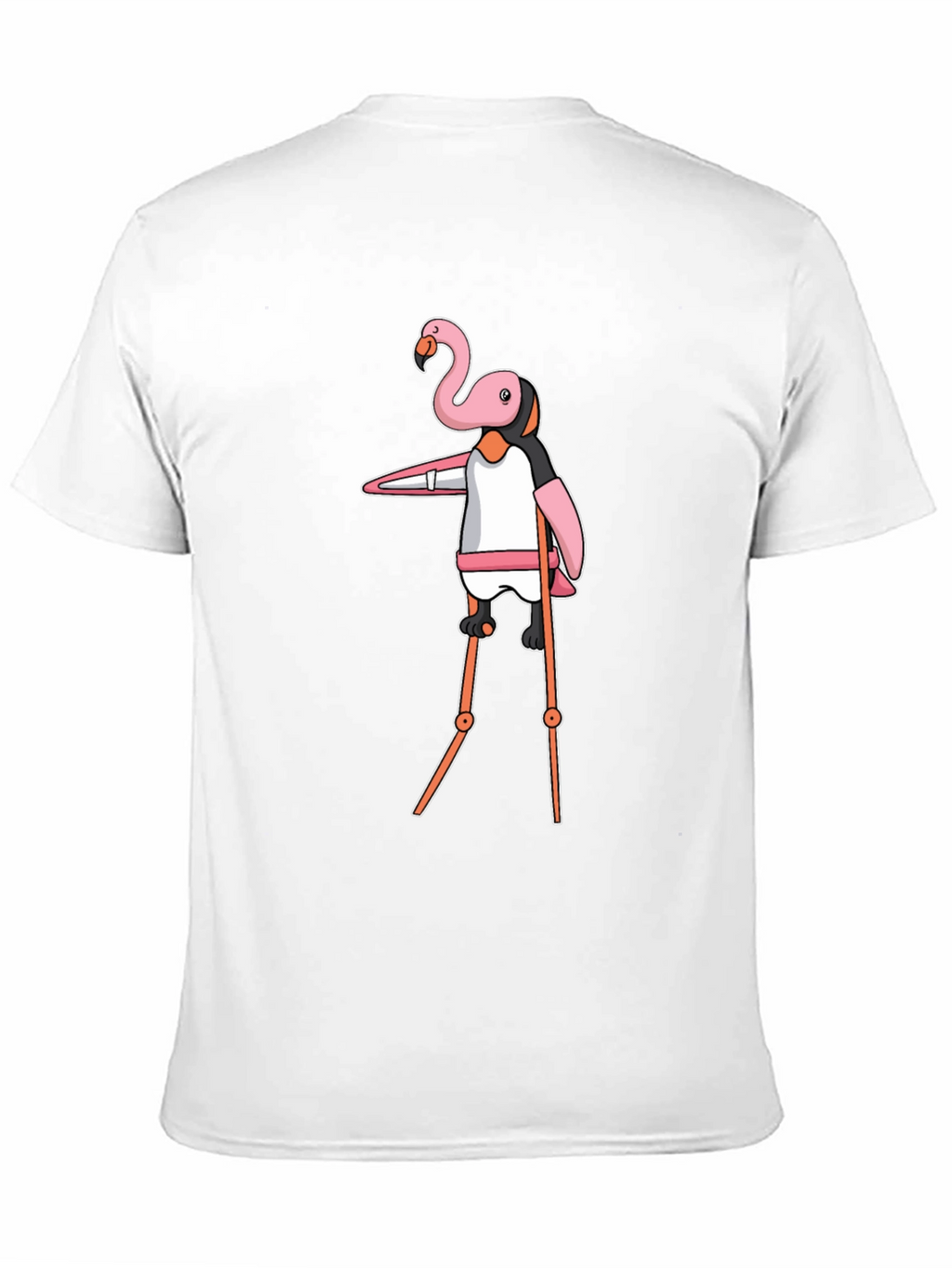 Flamingo Stilt Walker Graphic Tee - Black