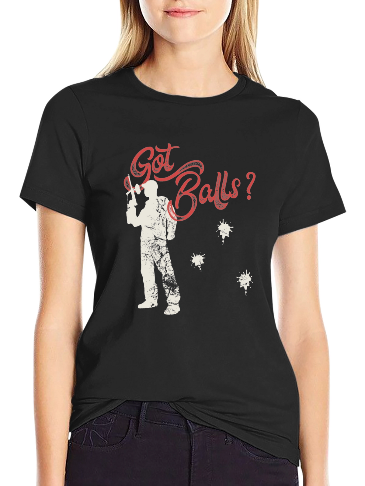Got Balls? Paintball T-Shirt - Black Cotton Tee