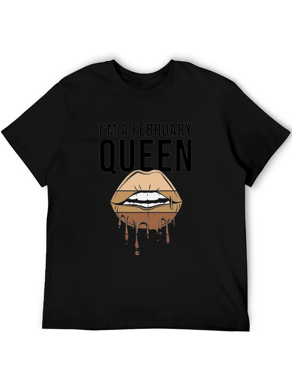 February Queen Lips Drip Graphic Tee