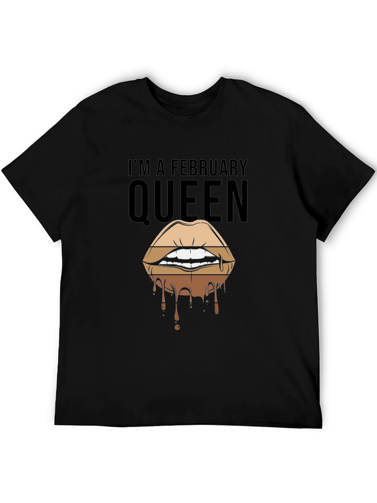 February Queen Lips Drip Graphic Tee