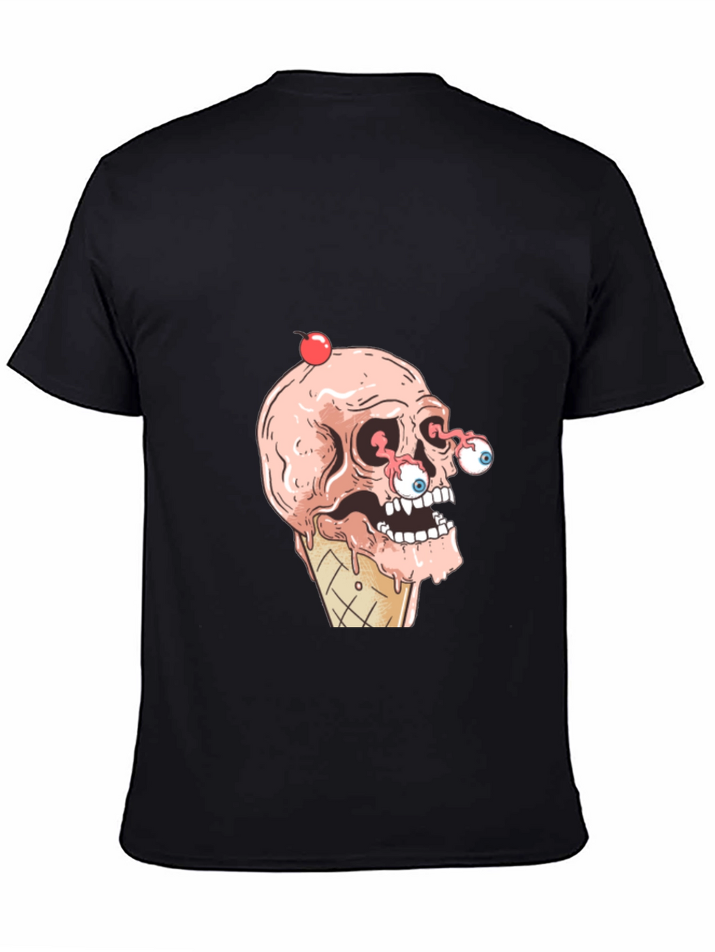Ice Cream Skull Graphic T-Shirt - Cool & Creepy