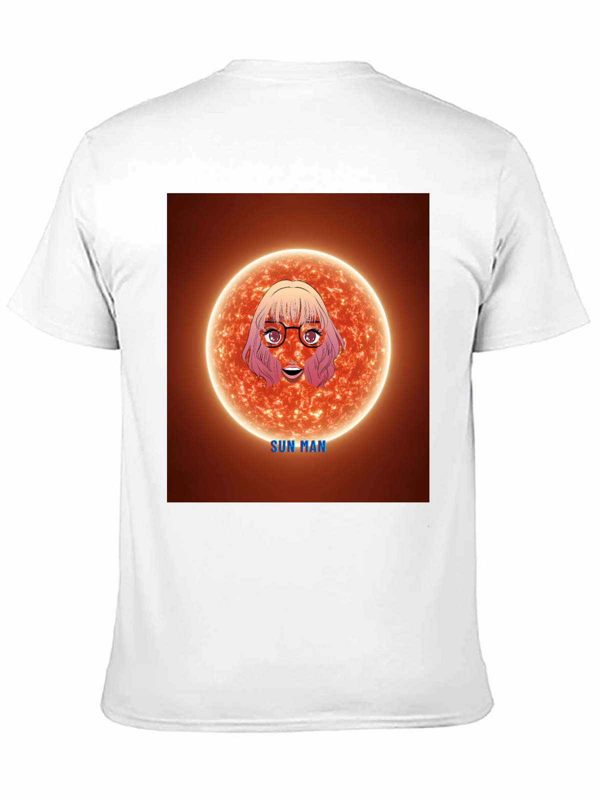 Sun Man Graphic Tee - Unique Cartoon Design