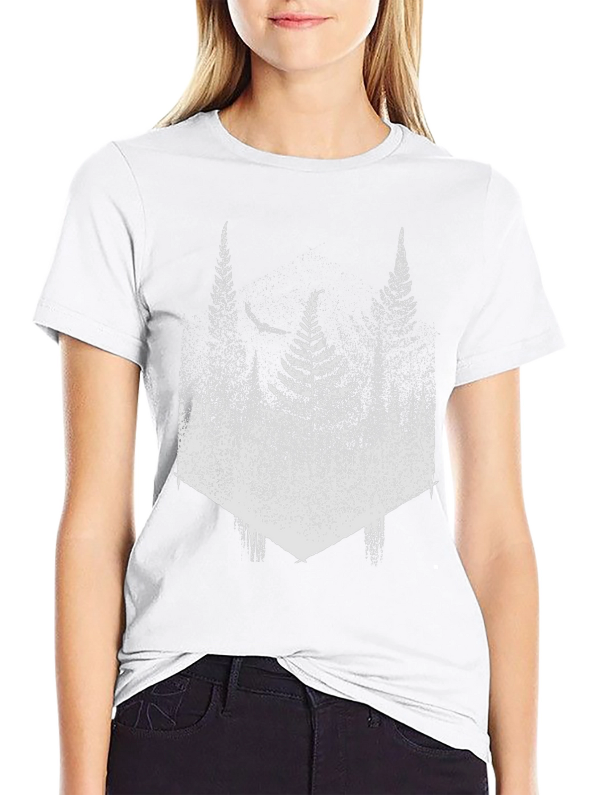 Fern Forest Graphic Tee - Mens Black T-Shirt