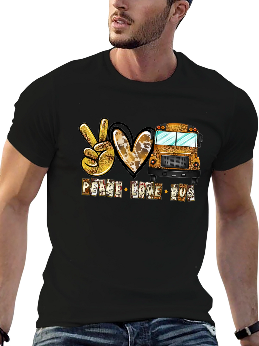 Peace Love Bus Graphic Tee
