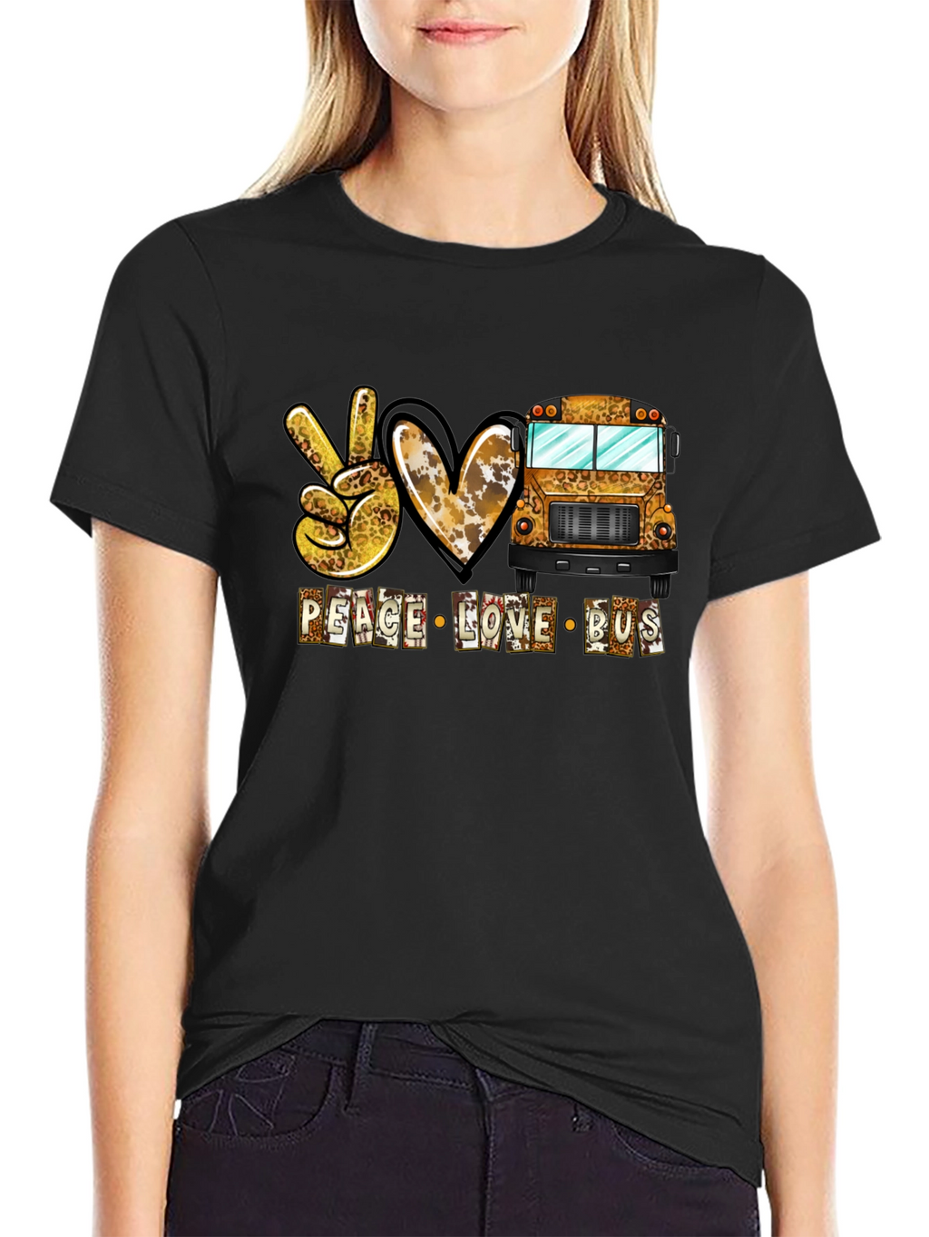 Peace Love Bus Graphic Tee