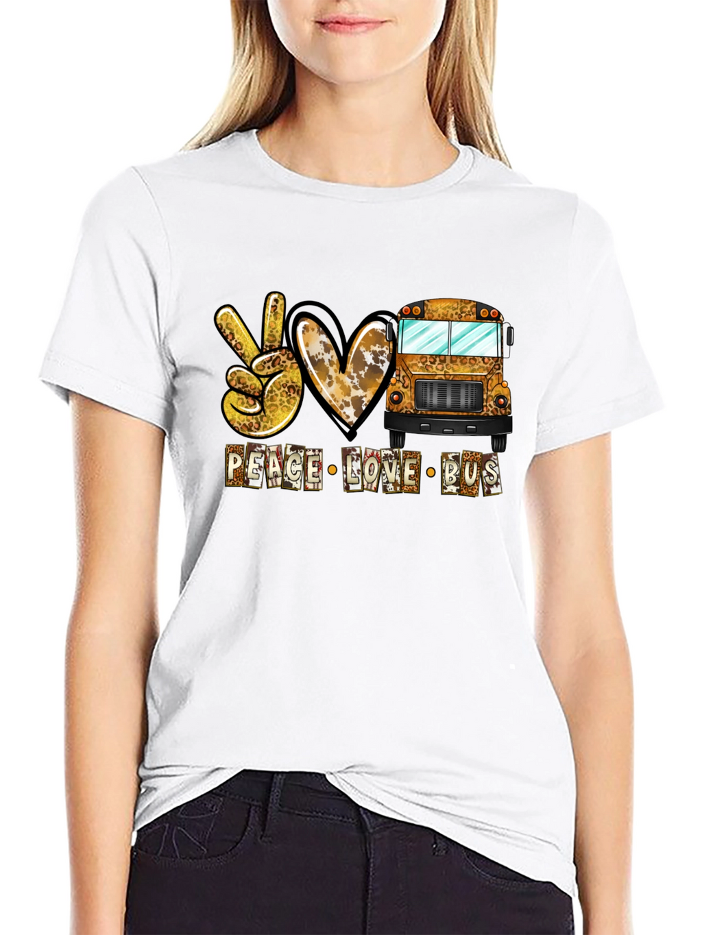 Peace Love Bus Graphic Tee
