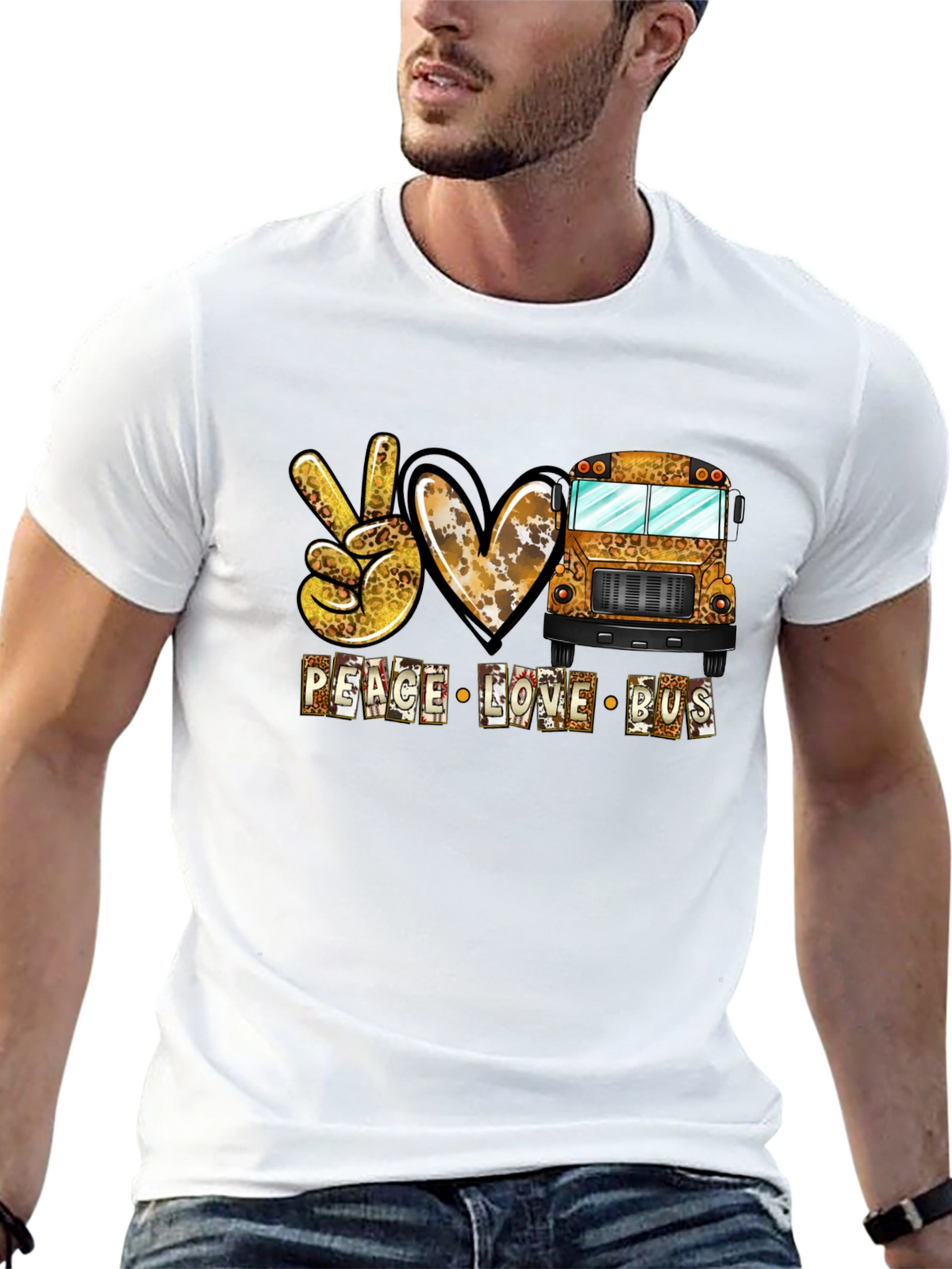 Peace Love Bus Graphic Tee