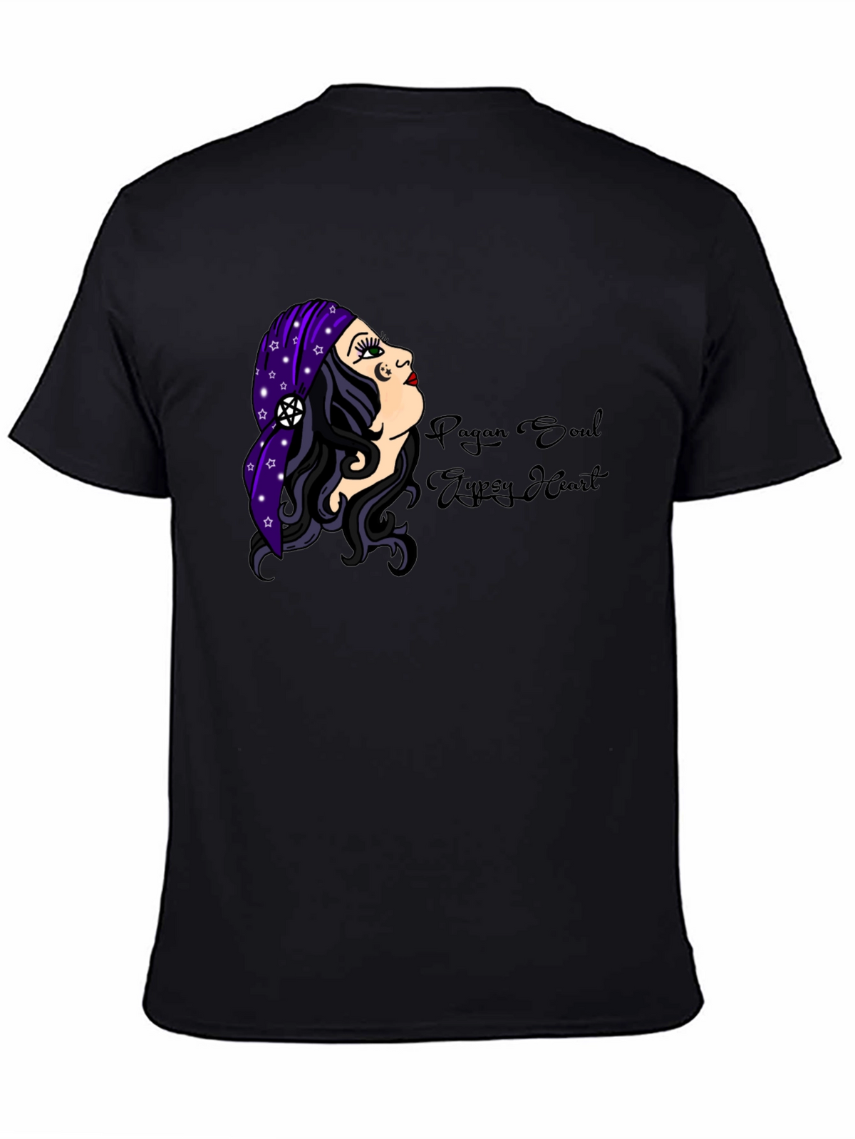 Pagan Soul Gypsy Heart Black T-Shirt