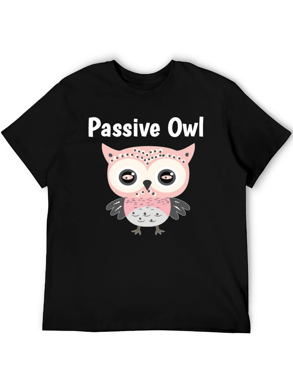 Passive Owl Graphic Tee - Soft Cotton Blend