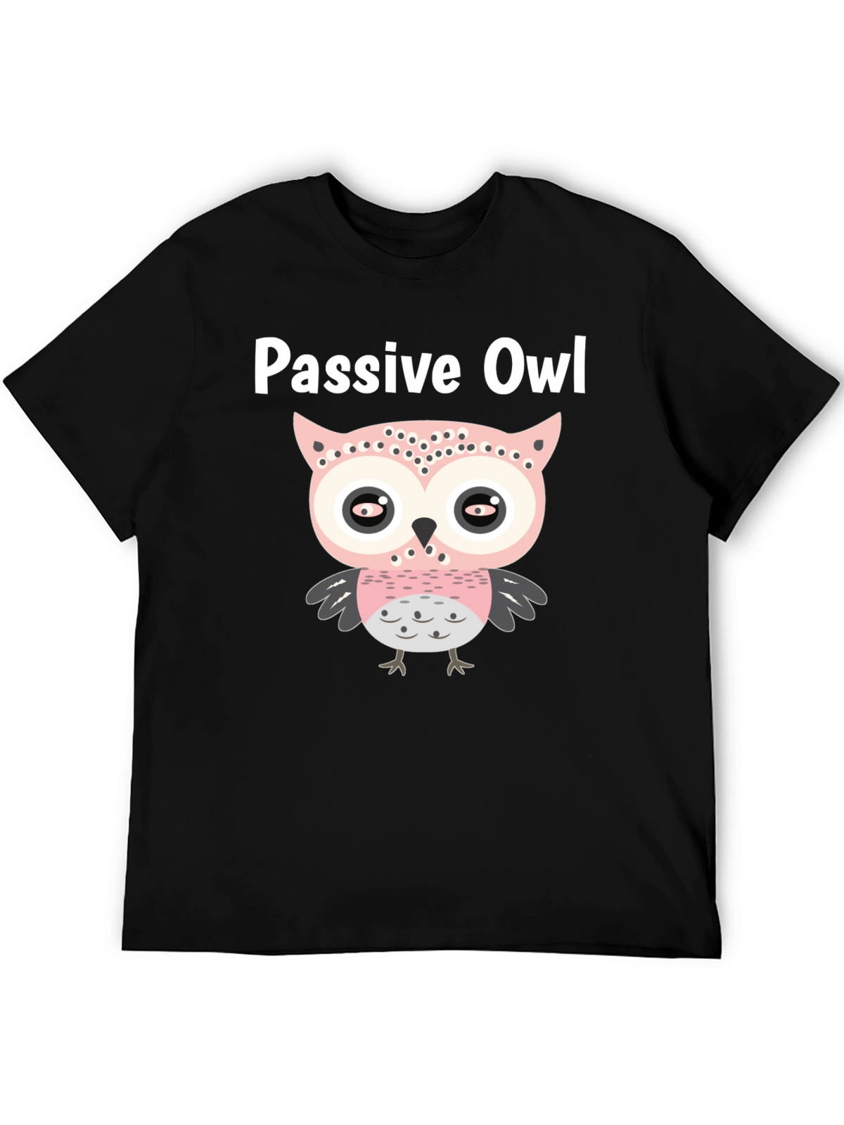 Passive Owl Graphic Tee - Soft Cotton Blend