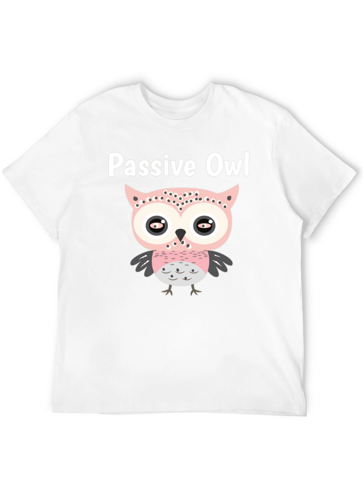 Passive Owl Graphic Tee - Soft Cotton Blend
