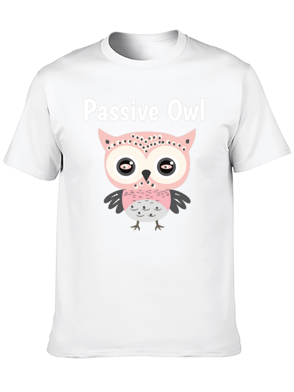Passive Owl Graphic Tee - Soft Cotton Blend