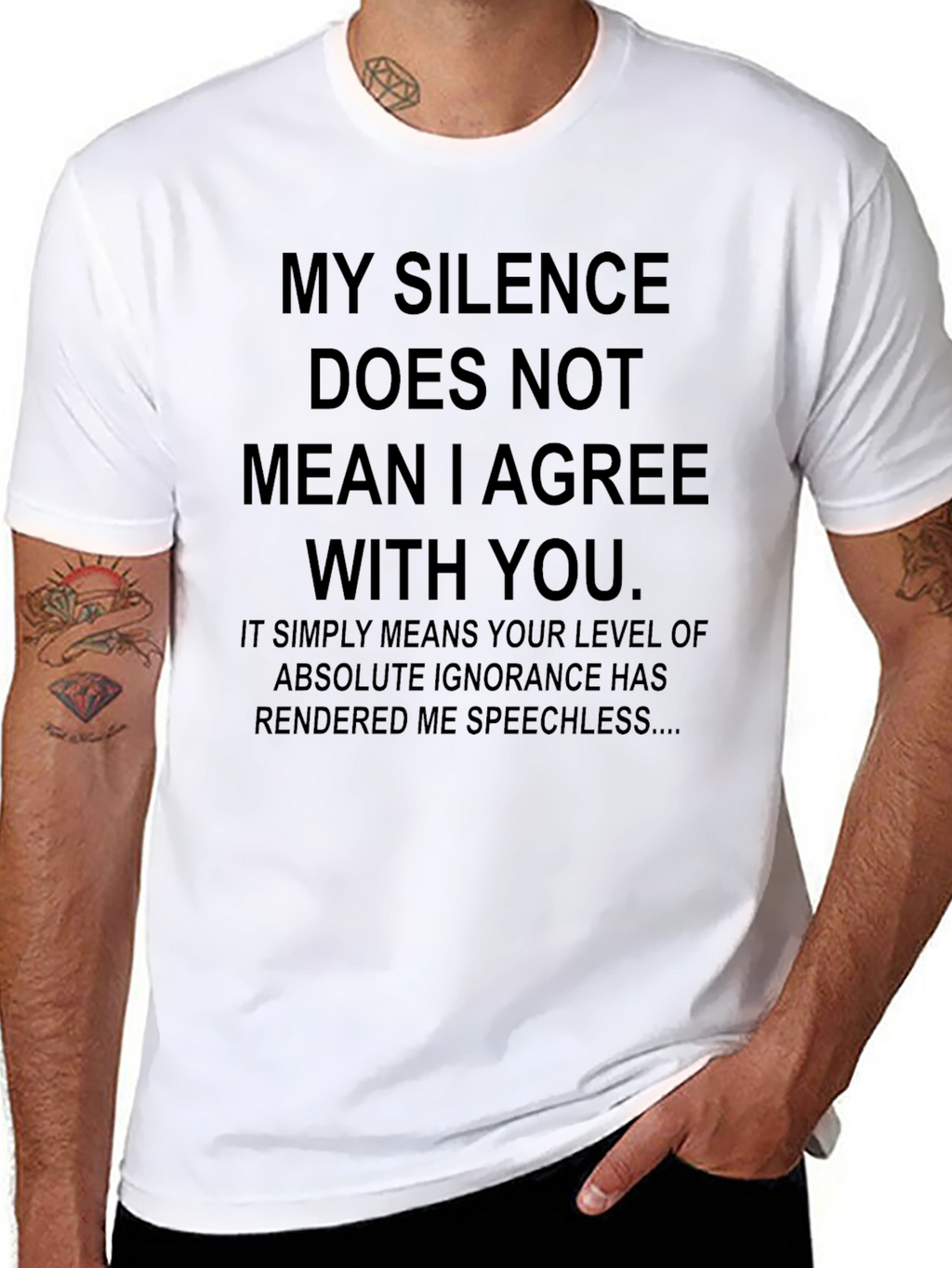 Silence Means Speechless Funny T-Shirt