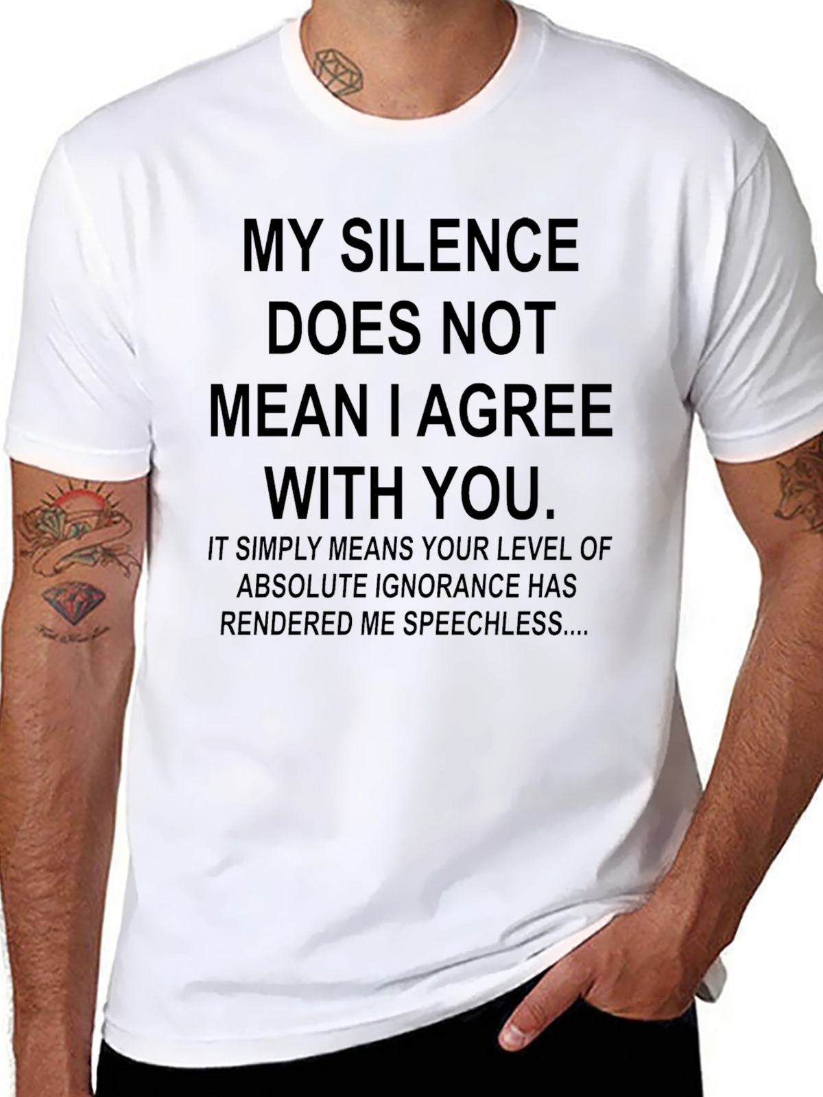 Silence Means Speechless Funny T-Shirt