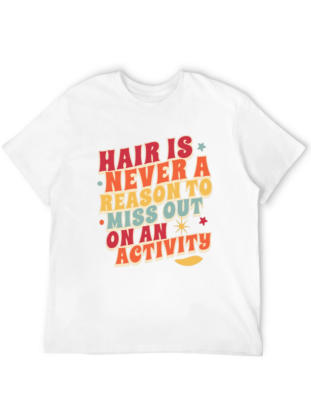 Retro Graphic Tee - Hair Is Never a Reason